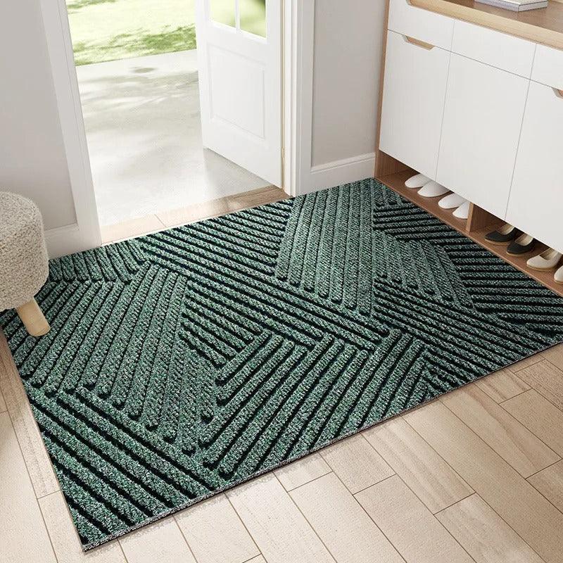 Paillasson Antidérapant Résistant Aux Intempéries Pour Une Entrée Propre Et Sécurisée Door Mats Electro Paris Vert 40 x 60 cm