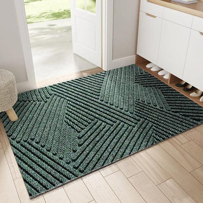 Paillasson Antidérapant Résistant Aux Intempéries Pour Une Entrée Propre Et Sécurisée Door Mats Electro Paris Vert 40 x 60 cm