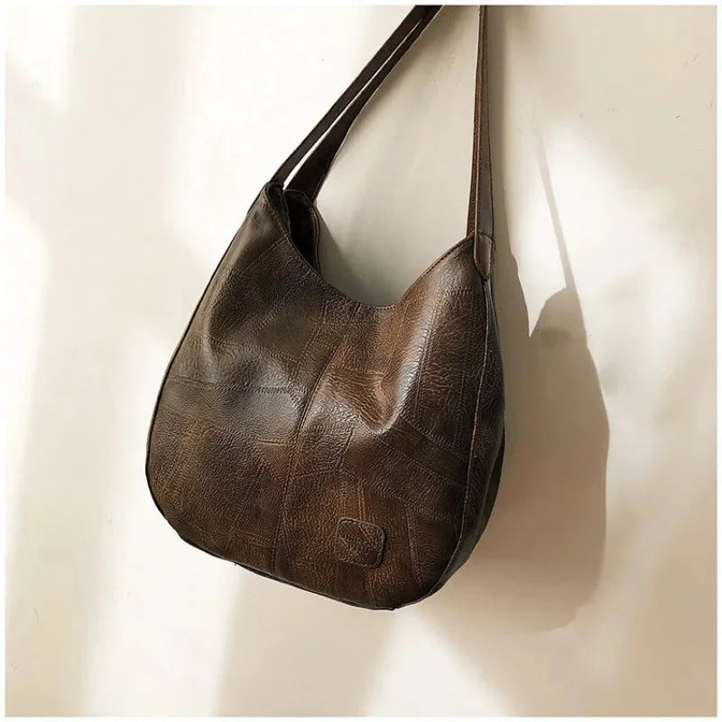 Sac À Épaule Femme En Cuir Vintage Women's bag Electro Paris