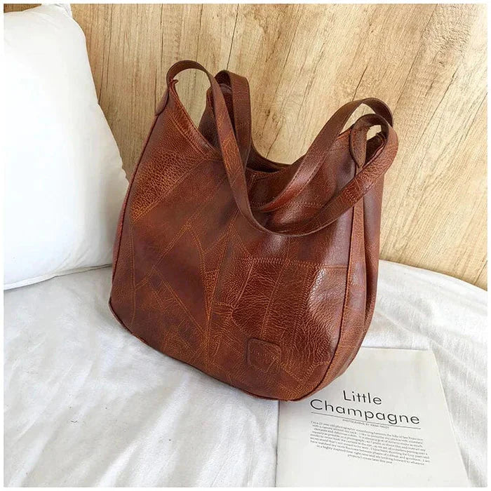 Sac À Épaule Femme En Cuir Vintage Women's bag Electro Paris