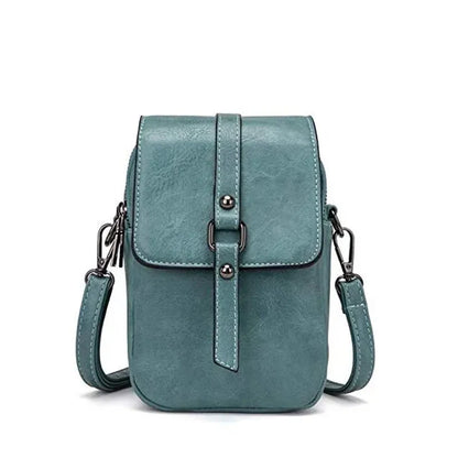 Sac en Cuir Pour Femme – Élégance Vintage et Fonctionnalité Moderne Women's bag Electro Paris Bleu clair