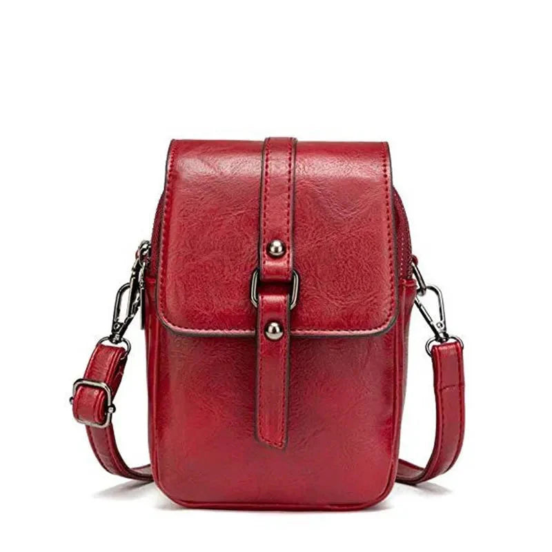 Sac en Cuir Pour Femme – Élégance Vintage et Fonctionnalité Moderne Women's bag Electro Paris Rouge