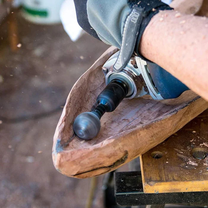 Outil De Travail Du Bois Polyvalent Pour DIY Avec Accessoire De Tournage Compatible Perceuse Et Meuleuse Wood Shaper Electro Paris