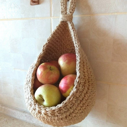 Paniers De Rangement Suspendus Tissés À La Main Pour Cuisine, Fruits Et Légumes Avec Style Rustique Storage Baskets Electro Paris